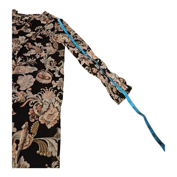 LOFT Small Long Sleeve Floral Mini Dress - Picture 7 of 7